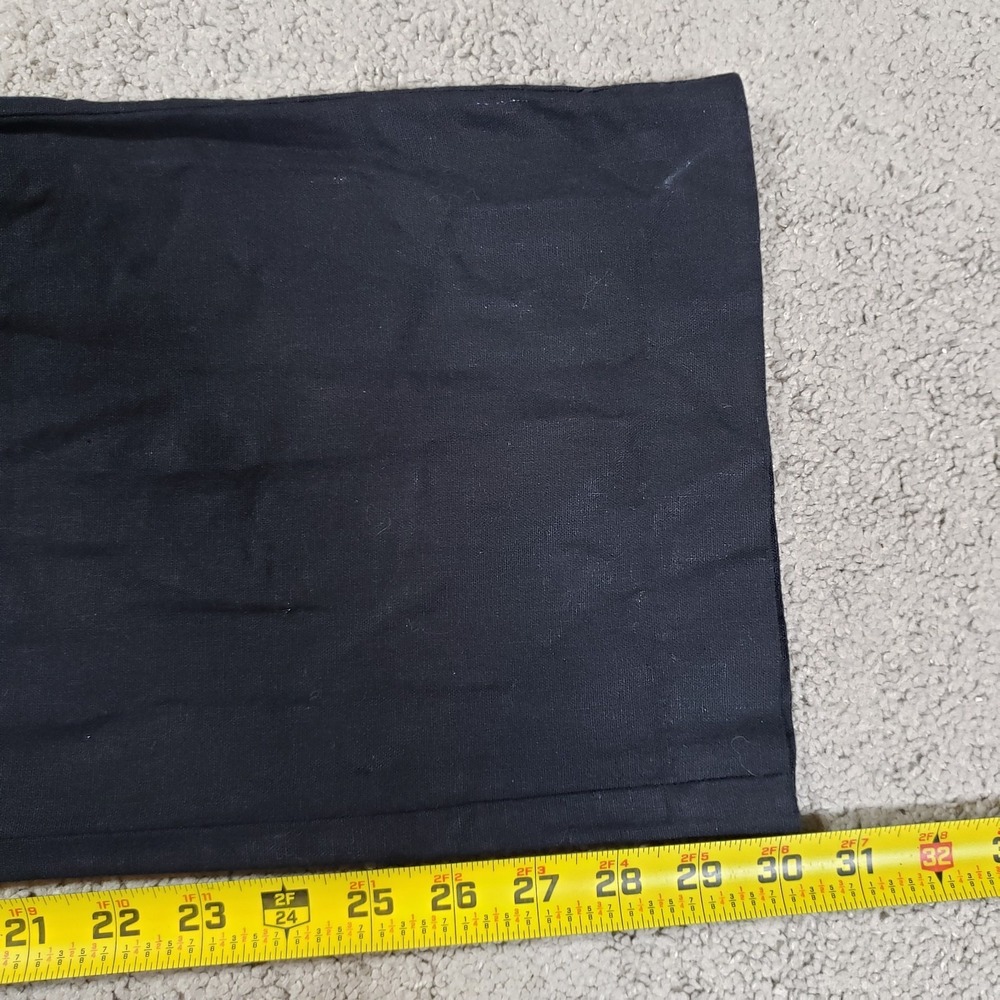 NWT Old Navy Taylor Black High Rise Wide Leg Linen Blend Trousers Womens Medium - Picture 10 of 11